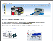 Tablet Screenshot of gedacolor.ch